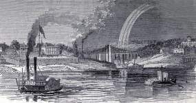 Newport and Covington, Kentucky, 1861, artist's impression
