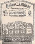 Newspaper advertisement for Madame C.J. Walker cosmetic preparations, 1920.