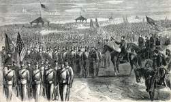 Gunfight with Stagecoach Robbers, Myers Ravine, Nevada County, California, May 17, 1866, artist's impression