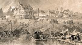 "Attack on Fredericksburg," December 1862, artist's impression, detail