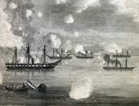 Spanish Bombardment of the Peruvian port of Callao, May 2, 1866, artist's impression