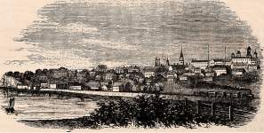 Burlington, Vermont, 1861, artist's impression