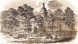 Indiana State Capitol, Indianapolis, Indiana, 1861, artist's impression