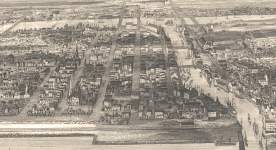 Chicago, Illinois, 1856, engraving, detail