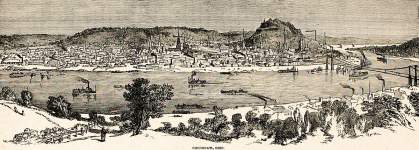 Cincinnati, Ohio, 1862, artist's impression