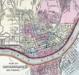Cincinnati, 1860, zoomable map