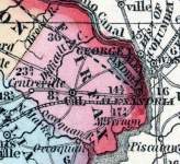 Fairfax County, Virginia, 1857, detail