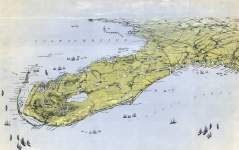 Florida and parts of Georgia and Alabama, circa 1862, zoomable panoramic map