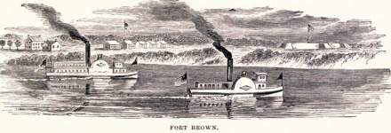 Fort Brown, Brownsville, Texas, 1861, artist's impression