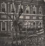Abraham Lincoln at Independence Hall, Philadelphia, February 22, 1861