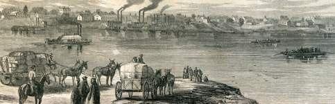 Little Rock, Arkansas, May 1866, artist's impression, detail