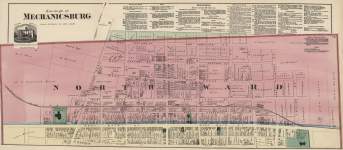 Mechanicsburg, Pennsylvania, North Ward, 1872, zoomable map