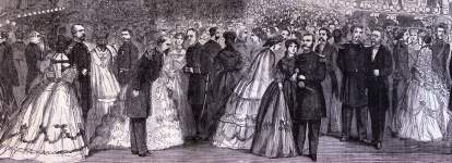 Grand Reception, New York National Guard's Seventh Regiment, New York City, January 31, 1866, artist's impression, detail