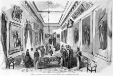 President Monroe's body lays in state at the New York City Hall before its return to Virginia, July 3, 1858
