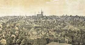 Richmond, Virginia, central area, circa 1851, from the east