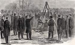 The Shakespeare Monument dedicated in Central Park, New York City, April 23, 1864, artist's impression