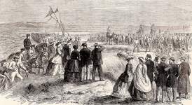 Opening of the Sweet Water Canal, Suez, Egypt, December 29, 1863, British artist's impression