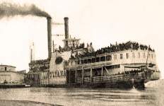 The Mississippi Steamboat "Sultana", Helena, Arkansas, April 26, 1865, detail