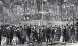 German-American "Turner" Festival, Cincinnati, Ohio, September 4, 1865, artist's impression, detail
