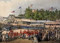 Union Volunteer Refreshment Saloon, Philadelphia, circa 1862, detail