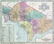 Washington, D.C., 1857, zoomable map