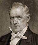 James Buchanan, engraving, circa 1860, detail