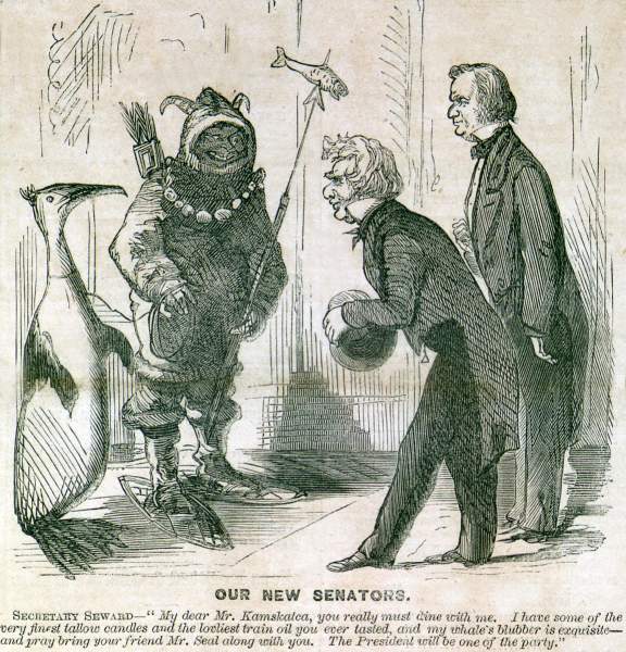 "Our New Senators," cartoon, Frank Leslie's Illustrated, April 27, 1867.