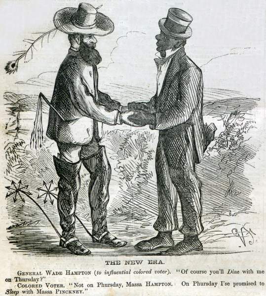 "The New Era," cartoon, Harper's Weekly Magazine, April 6, 1867. 