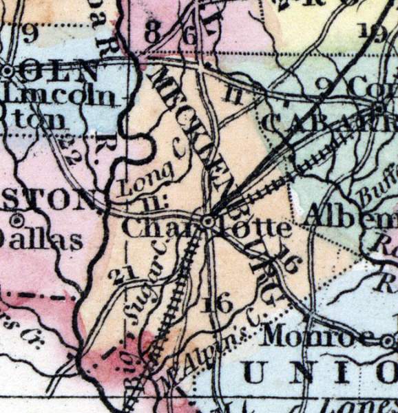 Mecklenburg County, North Carolina, 1857