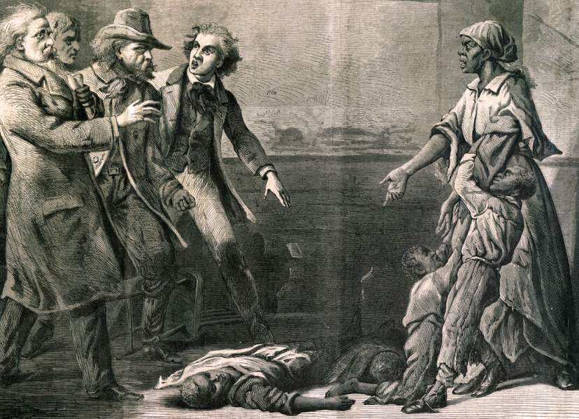 Thomas Noble, "The Modern Medea," reproduced in Harper's Weekly, May 18, 1867, detail.