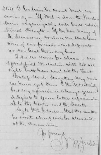 Norman Buel Judd to Abraham Lincoln, June 1, 1858 (Page 2)
