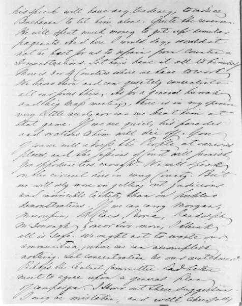 Gustave Philipp Koerner to Abraham Lincoln, July 17, 1858 (Page 2)