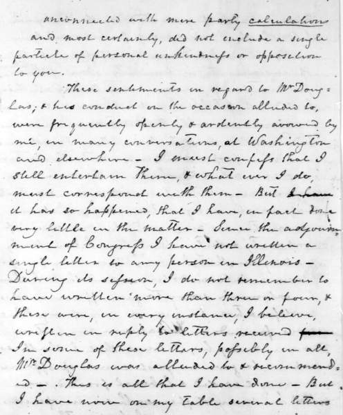 John Jordan Crittenden to Abraham Lincoln, July 29, 1858 (Page 3)