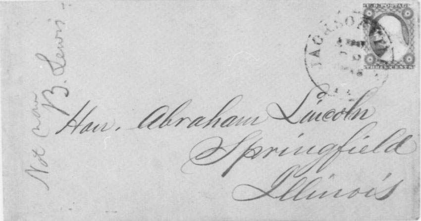 B. Lewis to Abraham Lincoln, August 25, 1858 (Page 5)