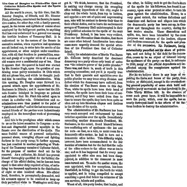  “The Case of Douglas vs. Fitch,” New York Herald, January 25, 1859