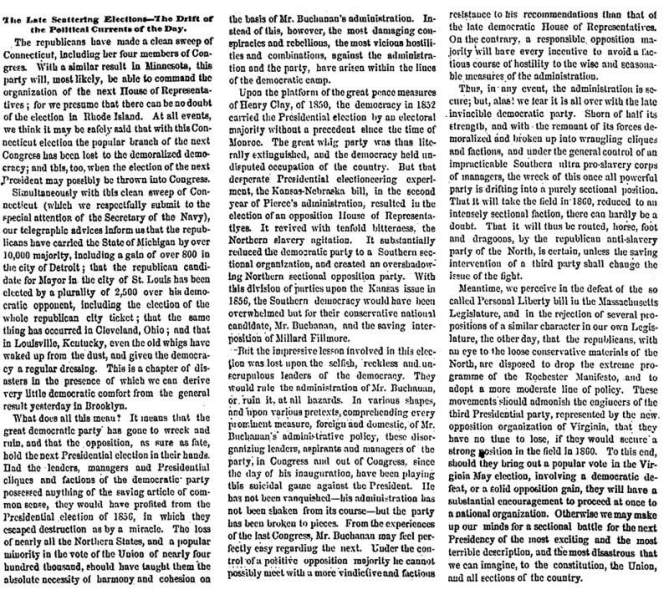 “The Late Scattering Elections,” New York Herald, April 6, 1859