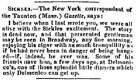 “Sickles,” Memphis (TN) Appeal, June 19, 1859