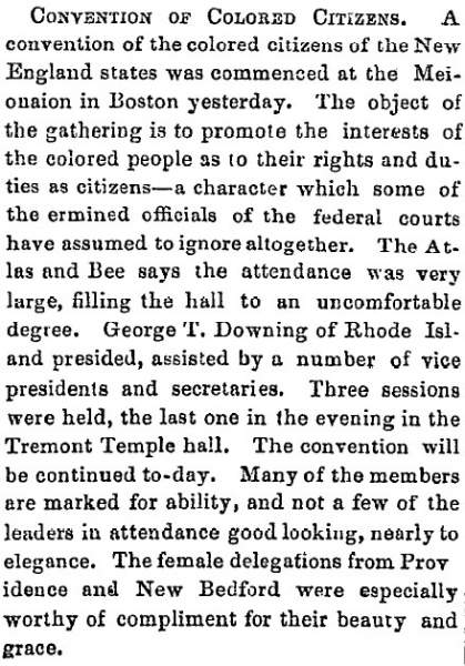 “Convention of Colored Citizens,” Lowell (MA) Citizen & News, August 2, 1859