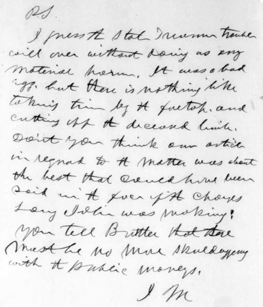 Joseph Medill to Abraham Lincoln, September 10, 1859 (Page 3)