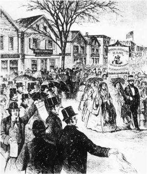 Women Shoemakers Striking in Lynn, Massachusetts
