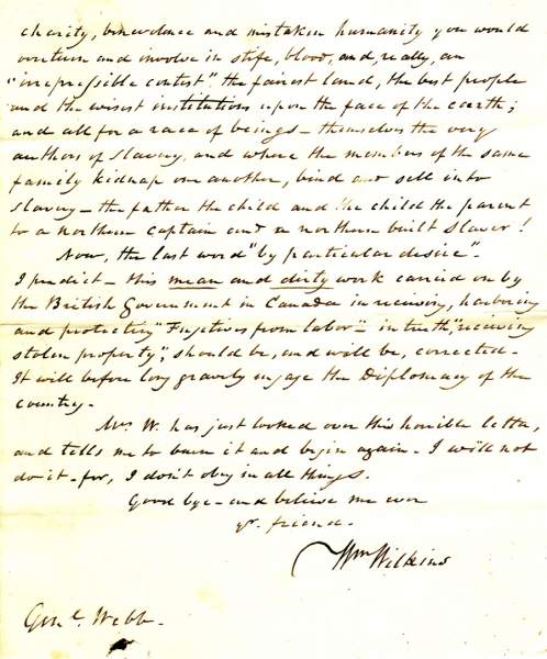 William Wilkins to James Watson Webb, March 26, 1860 (Page 7)