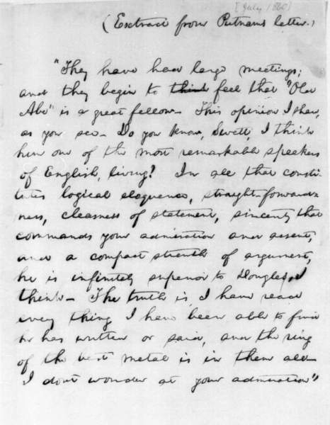 Leonard Swett to Abraham Lincoln, July 1860 (Page 3)