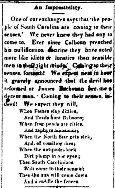 “An Impossibility,” Atchison (KS) Freedom’s Champion, December 1, 1860