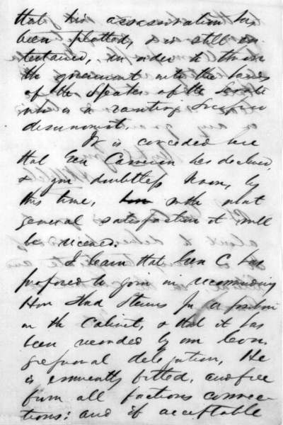 Alexander K. McClure to Abraham Lincoln, January 15, 1861 (Page 3)