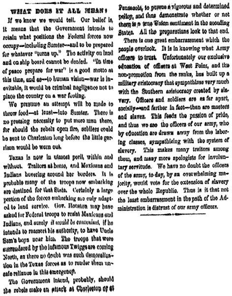 “What Does It All Mean?,” Cleveland (OH) Herald, April 9, 1861
