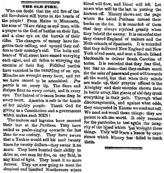 “The Old Fire,” Chicago (IL) Tribune, April 18, 1861