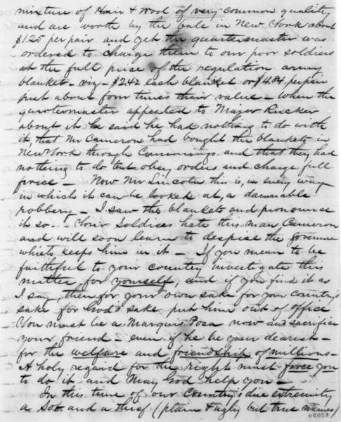John P. Crawford to Abraham Lincoln, August 10, 1861 (Page 2)