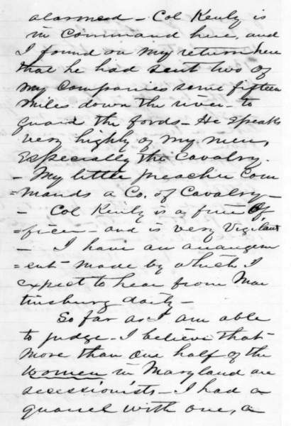 Ward H. Lamon to Abraham Lincoln, August 23, 1861 (Page 3)