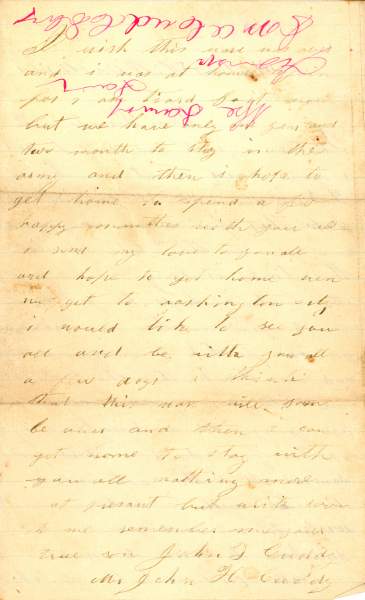 John T. Cuddy to John H. Cuddy, March 11, 1863 (Page 2)