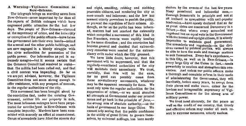 “A Warning,” New York Times, June 4, 1858